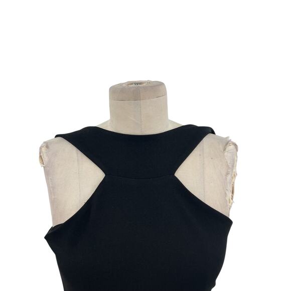 Nookie Long Gown Maxi Dress Bodycon Halter Neck Cut Out Tie Black Size Small - Picture 4 of 13
